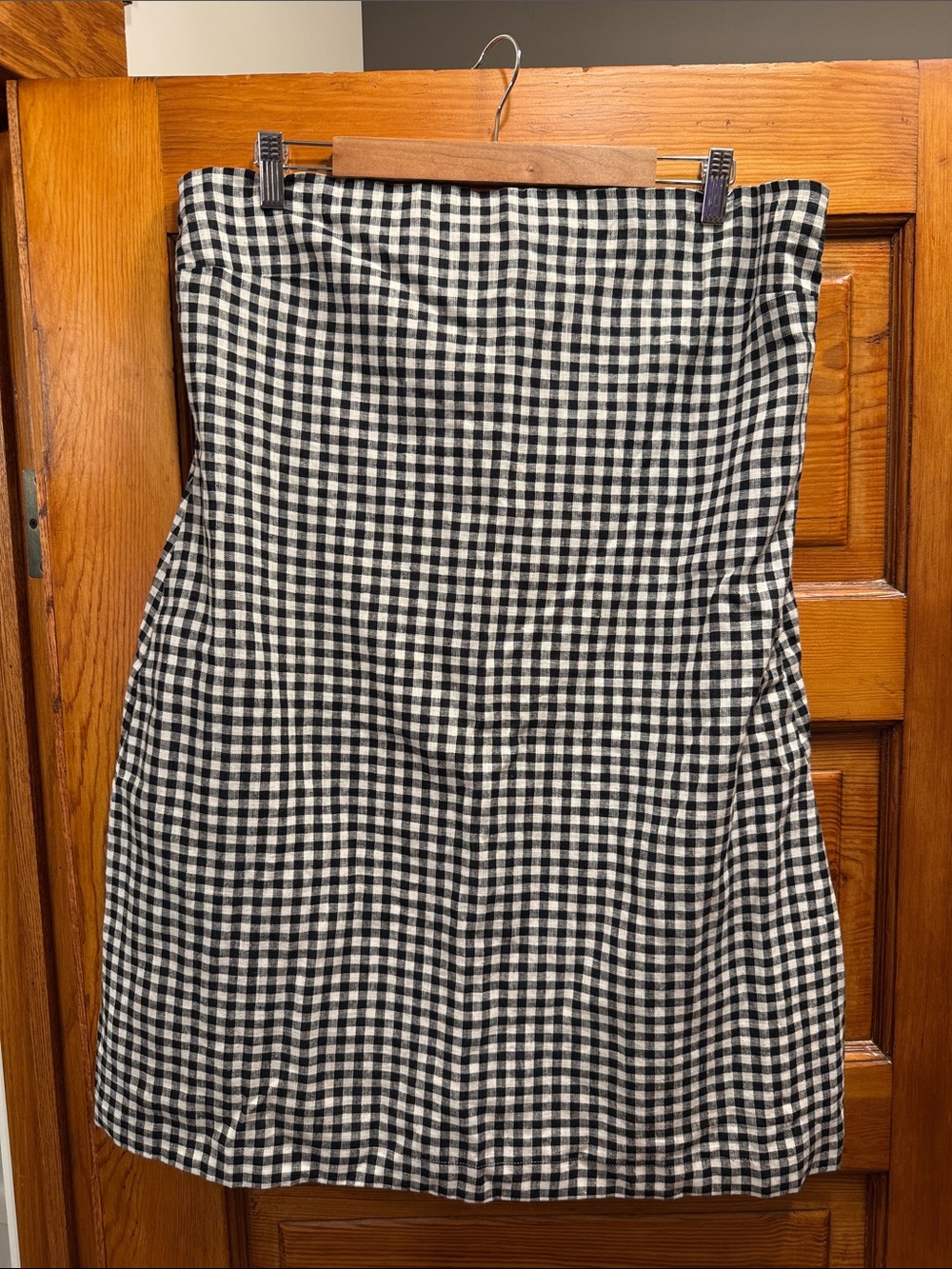 Abercrombie Black & White Gingham Dress Skort